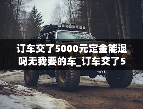 订车交了5000元定金能退吗无我要的车_订车交了5000元定金能退吗无我要的车可以退吗