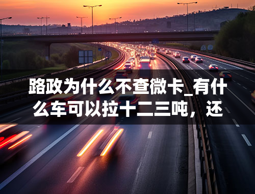 路政为什么不查微卡_有什么车可以拉十二三吨，还能上蓝牌的？