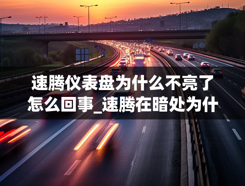 速腾仪表盘为什么不亮了怎么回事_速腾在暗处为什么仪表盘不亮，有什么解决方法