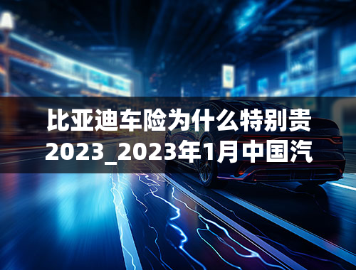 比亚迪车险为什么特别贵2023_2023年1月中国汽车保值率报告：新能源车保值率大幅提高