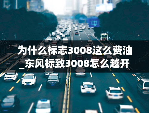 为什么标志3008这么费油_东风标致3008怎么越开越耗油怎么办