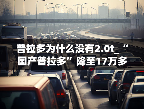 普拉多为什么没有2.0t_“国产普拉多”降至17万多，标配2.0T发动机，卡罗拉瞬间就不香了