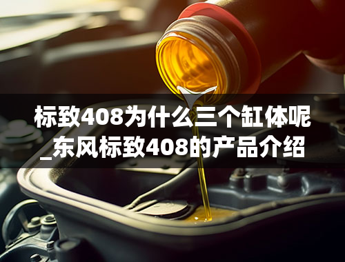 标致408为什么三个缸体呢_东风标致408的产品介绍