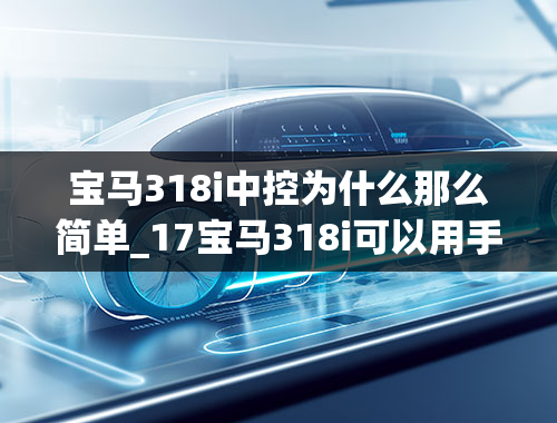 宝马318i中控为什么那么简单_17宝马318i可以用手机控制吗