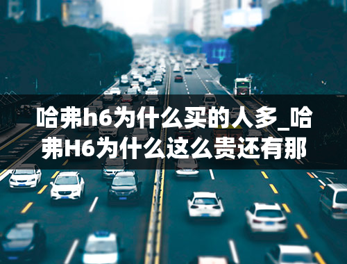 哈弗h6为什么买的人多_哈弗H6为什么这么贵还有那么多人买？