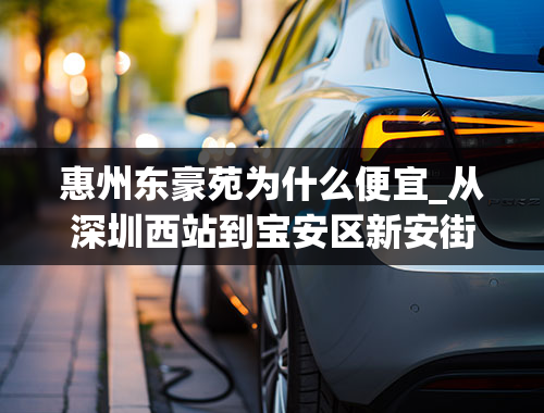 惠州东豪苑为什么便宜_从深圳西站到宝安区新安街道龙井路东江豪苑怎么坐车？