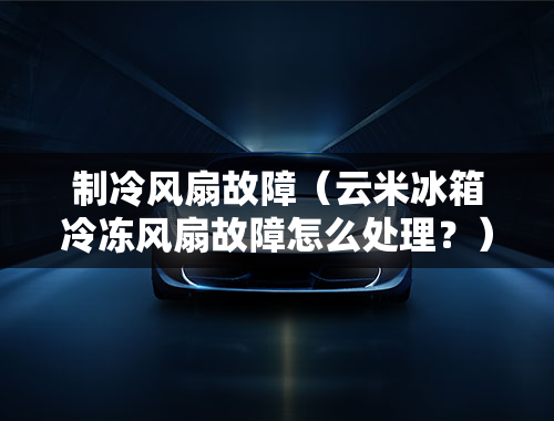 制冷风扇故障（云米冰箱冷冻风扇故障怎么处理？）