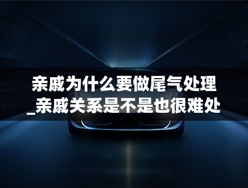 亲戚为什么要做尾气处理_亲戚关系是不是也很难处理？