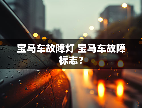 宝马车故障灯 宝马车故障标志？