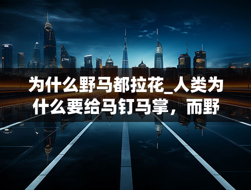 为什么野马都拉花_人类为什么要给马钉马掌，而野马却不需要，这样马不疼吗？