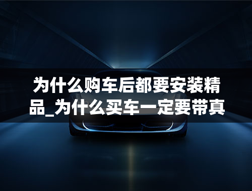 为什么购车后都要安装精品_为什么买车一定要带真皮座椅呢？北京新阳光替您解答。