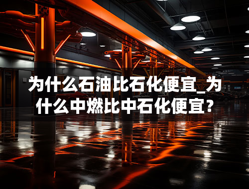 为什么石油比石化便宜_为什么中燃比中石化便宜？