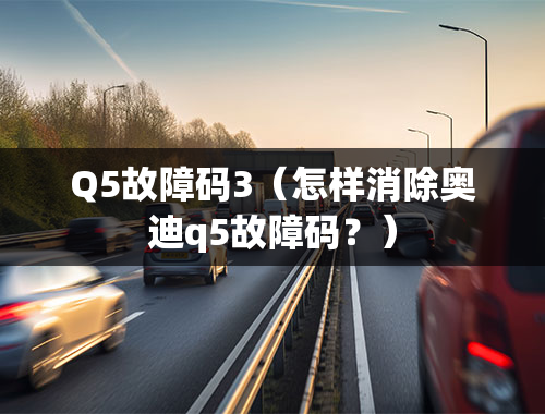 Q5故障码3（怎样消除奥迪q5故障码？）