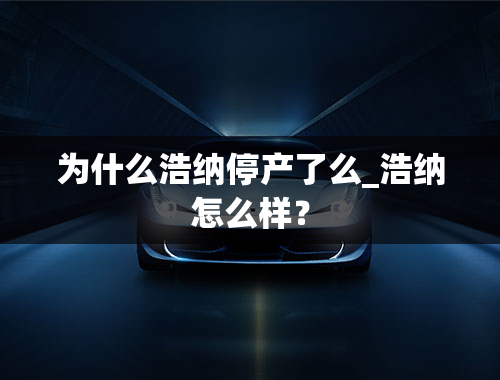 为什么浩纳停产了么_浩纳怎么样？