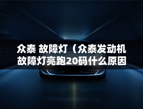 众泰 故障灯（众泰发动机故障灯亮跑20码什么原因？）