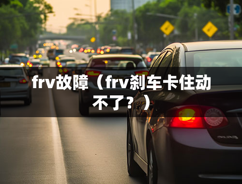 frv故障（frv刹车卡住动不了？）