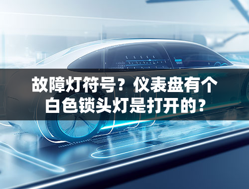 故障灯符号？仪表盘有个白色锁头灯是打开的？