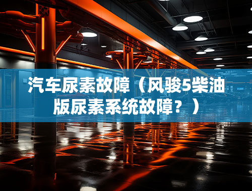 汽车尿素故障（风骏5柴油版尿素系统故障？）