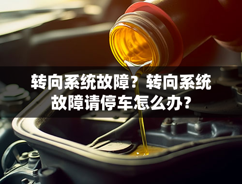 转向系统故障？转向系统故障请停车怎么办？