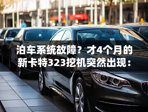 泊车系统故障？才4个月的新卡特323挖机突然出现：回转停车制动器故障。然后就不能旋转了，什么情况？