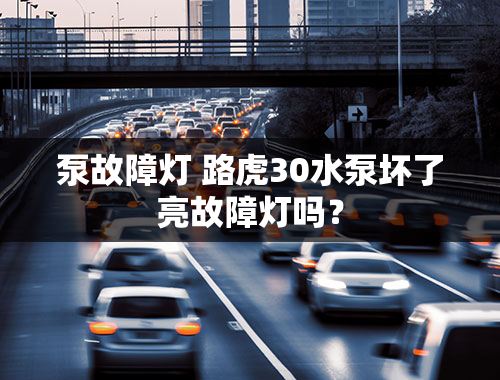 泵故障灯 路虎30水泵坏了亮故障灯吗？