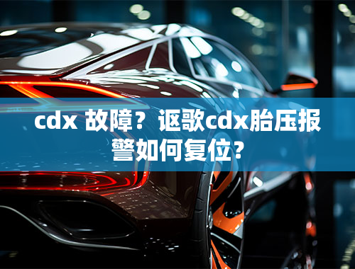 cdx 故障？讴歌cdx胎压报警如何复位？