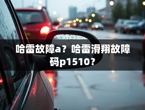 哈雷故障a？哈雷滑翔故障码p1510？