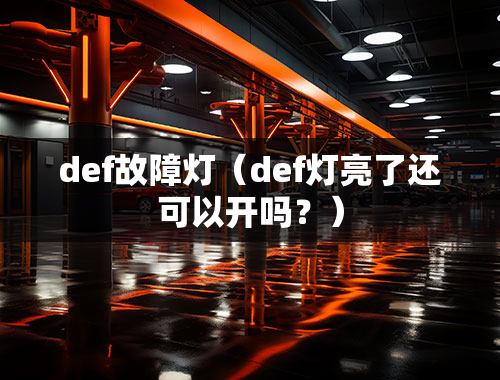 def故障灯（def灯亮了还可以开吗？）