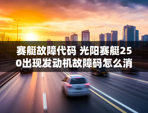 赛艇故障代码 光阳赛艇250出现发动机故障码怎么消？