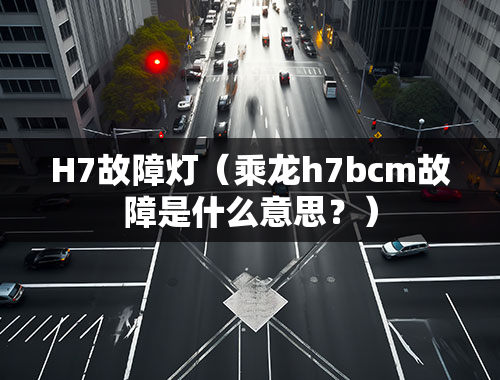 H7故障灯（乘龙h7bcm故障是什么意思？）