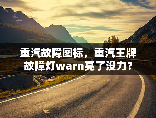 重汽故障图标，重汽王牌故障灯warn亮了没力？