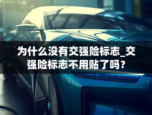 为什么没有交强险标志_交强险标志不用贴了吗？