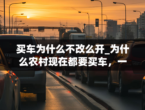 买车为什么不改么开_为什么农村现在都要买车，一年也开不了几次！背后有这几个原因