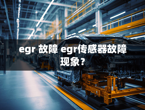 egr 故障 egr传感器故障现象？