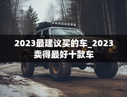 2023最建议买的车_2023卖得最好十款车