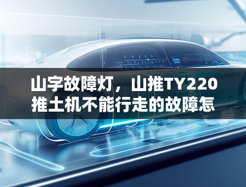 山字故障灯，山推TY220推土机不能行走的故障怎么诊断排除？