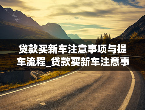 贷款买新车注意事项与提车流程_贷款买新车注意事项与提车流程图