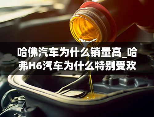 哈佛汽车为什么销量高_哈弗H6汽车为什么特别受欢迎呢？