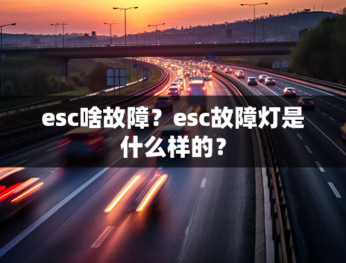 esc啥故障？esc故障灯是什么样的？