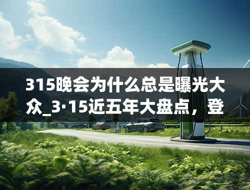 315晚会为什么总是曝光大众_3·15近五年大盘点，登榜车企最后都怎么解决问题的？