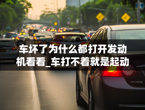 车坏了为什么都打开发动机看看_车打不着就是起动机坏了——老侯教你如何判断起动机是否正常？