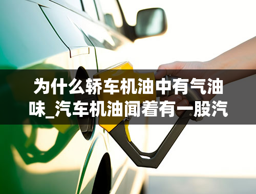 为什么轿车机油中有气油味_汽车机油闻着有一股汽油味是什么情况？