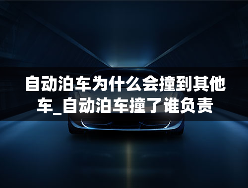 自动泊车为什么会撞到其他车_自动泊车撞了谁负责