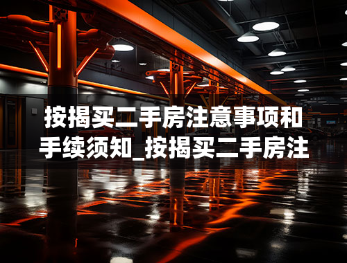 按揭买二手房注意事项和手续须知_按揭买二手房注意事项和手续须知怎么写