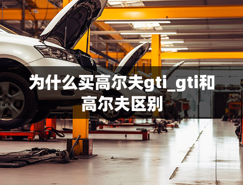 为什么买高尔夫gti_gti和高尔夫区别