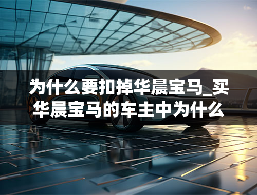 为什么要扣掉华晨宝马_买华晨宝马的车主中为什么有那么多人要抠掉车后的字？