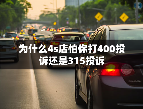 为什么4s店怕你打400投诉还是315投诉