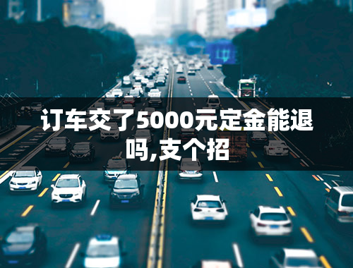 订车交了5000元定金能退吗,支个招