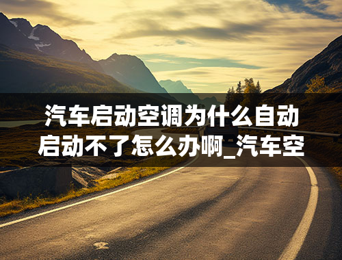 汽车启动空调为什么自动启动不了怎么办啊_汽车空调泵不启动是什么原因