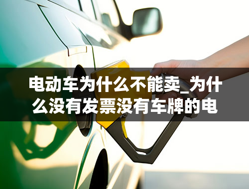 电动车为什么不能卖_为什么没有发票没有车牌的电瓶车500块钱都不好卖出去